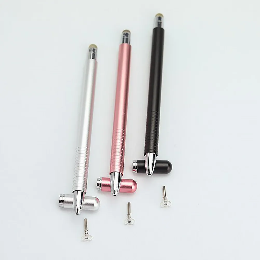 

Magnetic Capacitance Pen 2-in-1 Multifunctional Stylus Black No Charge Easy Use Disc Stylus Pens Touch Screen