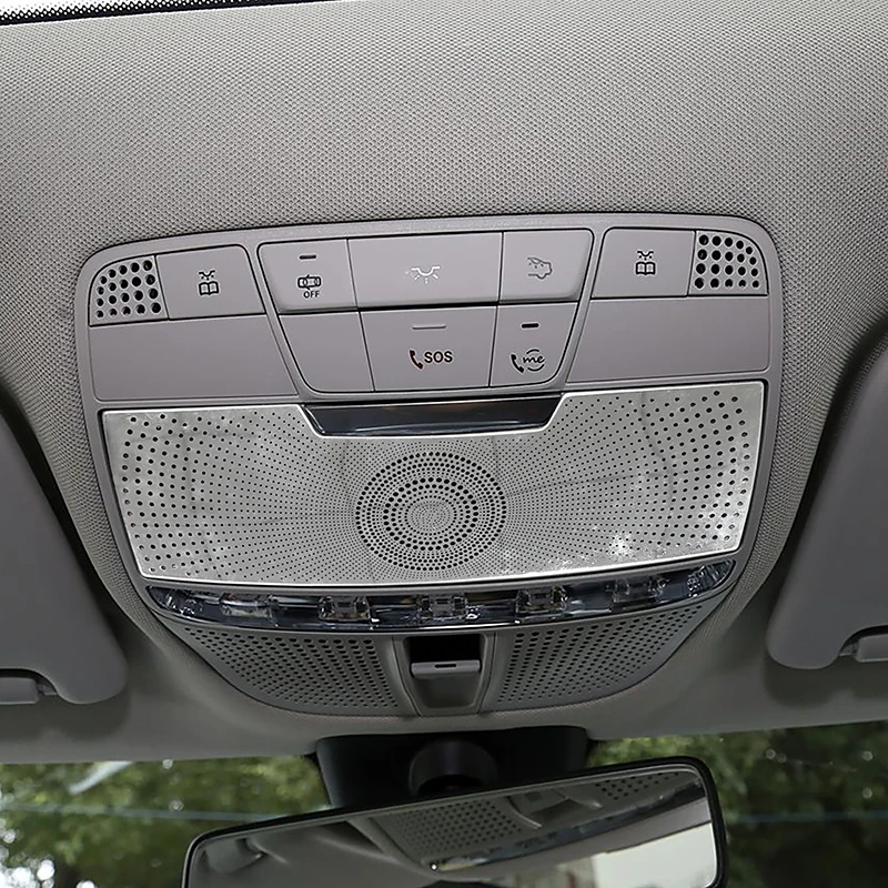 Styling-Dachleseleuchte Audio-Lautsprecher-Netzdekorationsabdeckung für Mercedes Benz C-Klasse W205 GLC X253 Innenraumzubehör