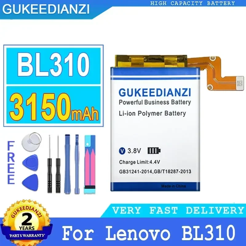 

Аккумулятор для мобильного телефона большой емкости BL310 BL312 3150 мАч для смартфона Lenovo Legion Duel Legion Pro L79031 BL 310 BL 312