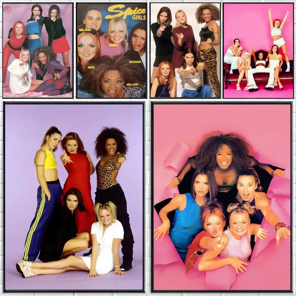 Band Pop S-Spice Girls Poster Distinct Home Decor Concepts Chic Indoor Art Pieces