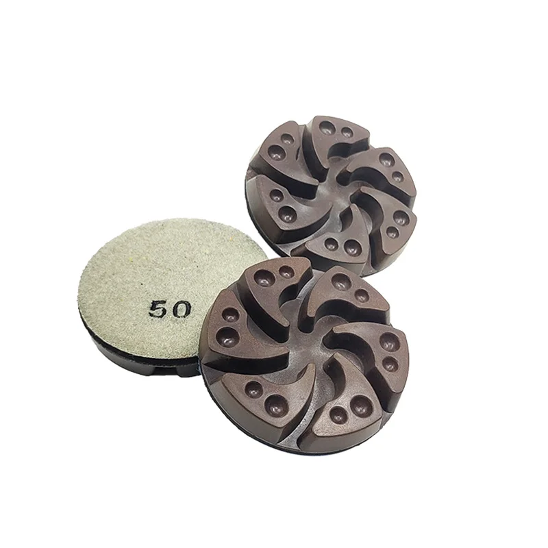 コンクリート樹脂床置きパッド,乾式研磨,セメント,12個,80mm