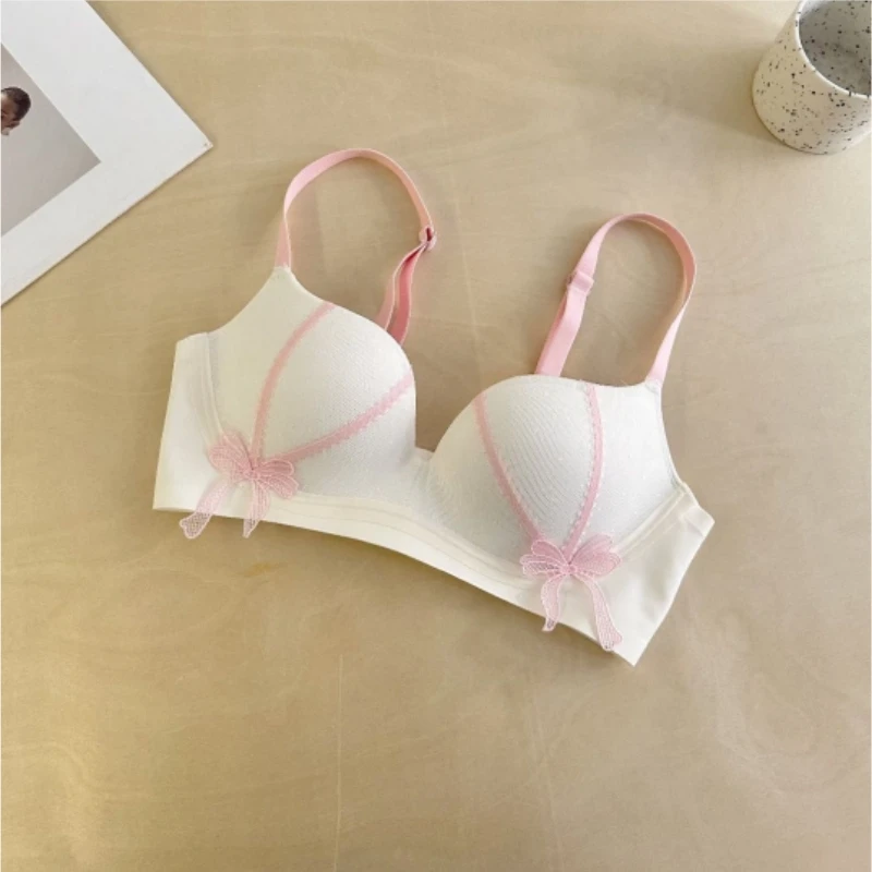 Spitzen-Bralette, kabelloser Damen-BH für kleine Brust, Push-Up-Unterstützung, ohne Bügel, bequem, sexy, verstellbare Dessous BANERDANNI