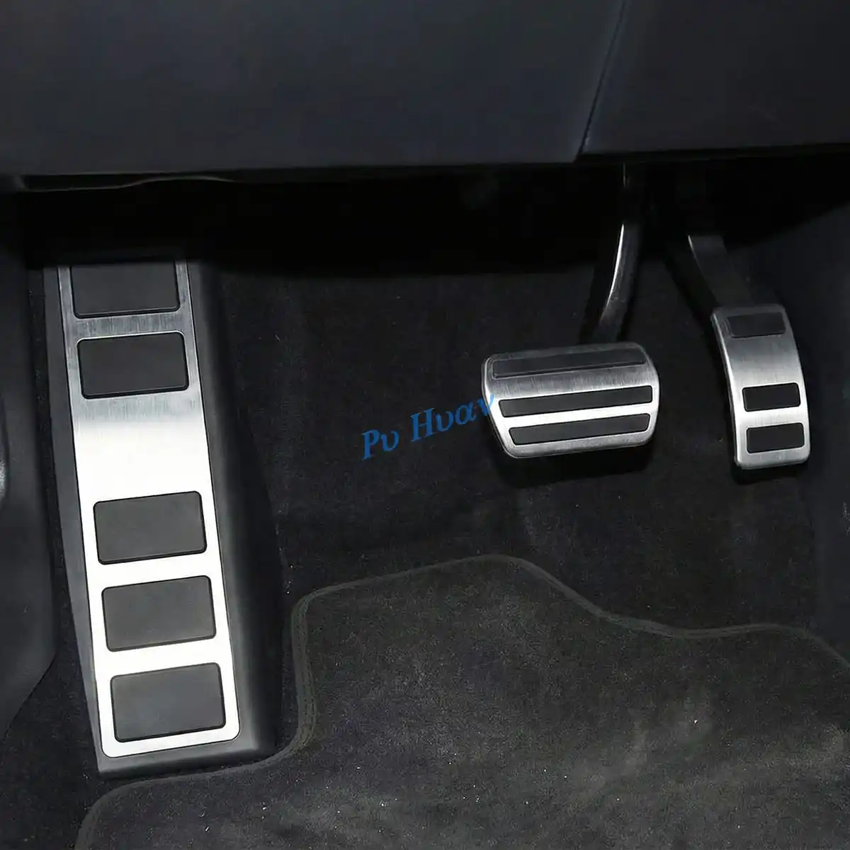 LHD Car Stainless Steel Footrest Dead Pedal Protective Cover Trim For Ford Mustang MACH-E 2021 2022 2023 2024 2025