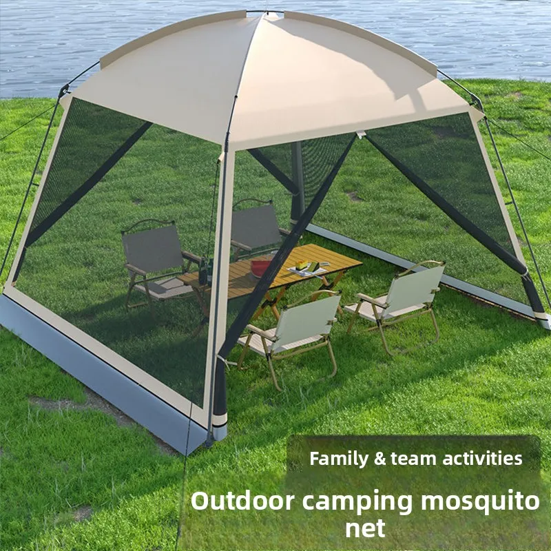 Outdoor mosquito net camping tent awning sun protection mosquito protection breathable folding mesh portable courtyard camping