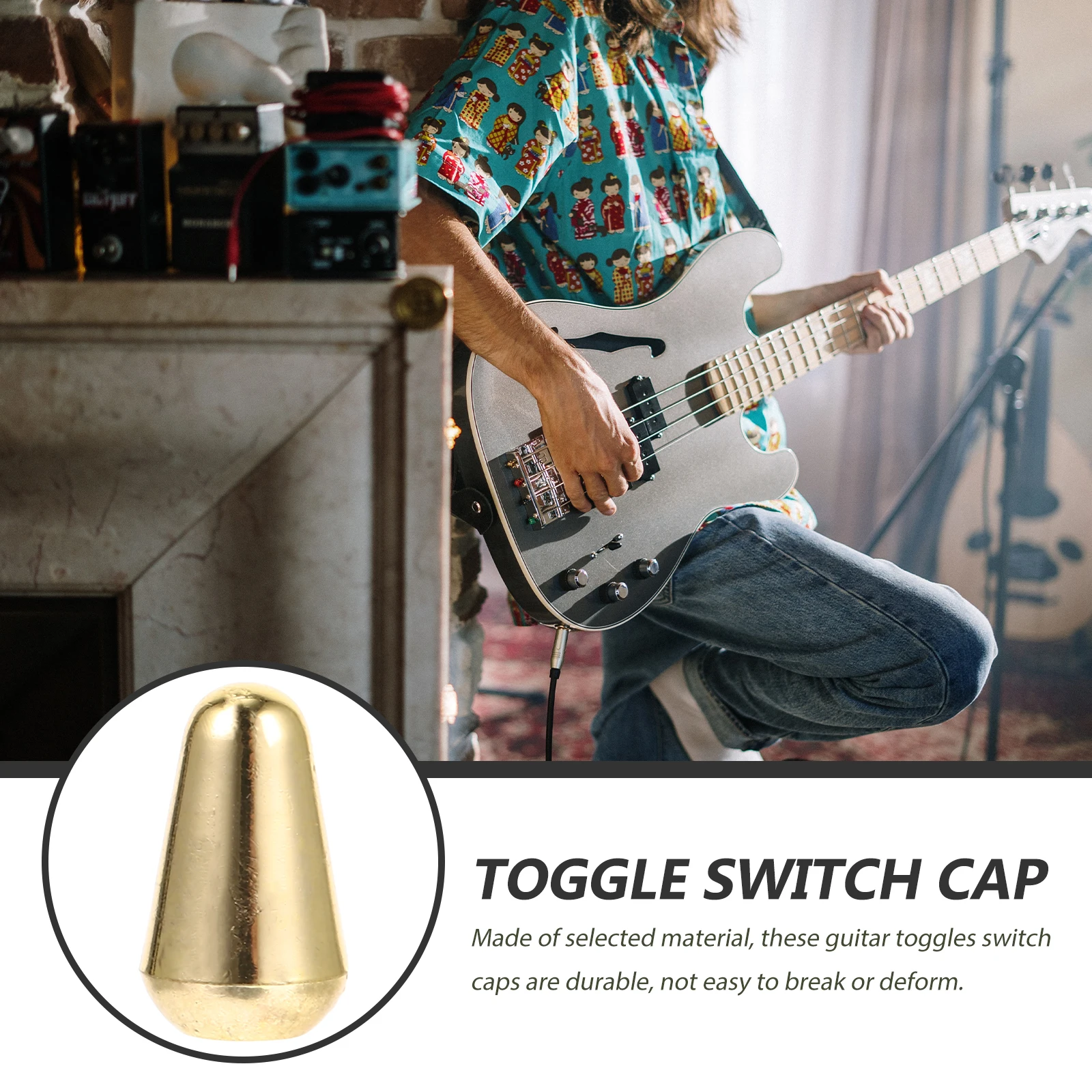 

5pcs Guitar Toggle Caps 3 Way 5 Way Replacement Tip Knob For Electric Guitar Bass Cap Parts Metal Tip Accessories Tools