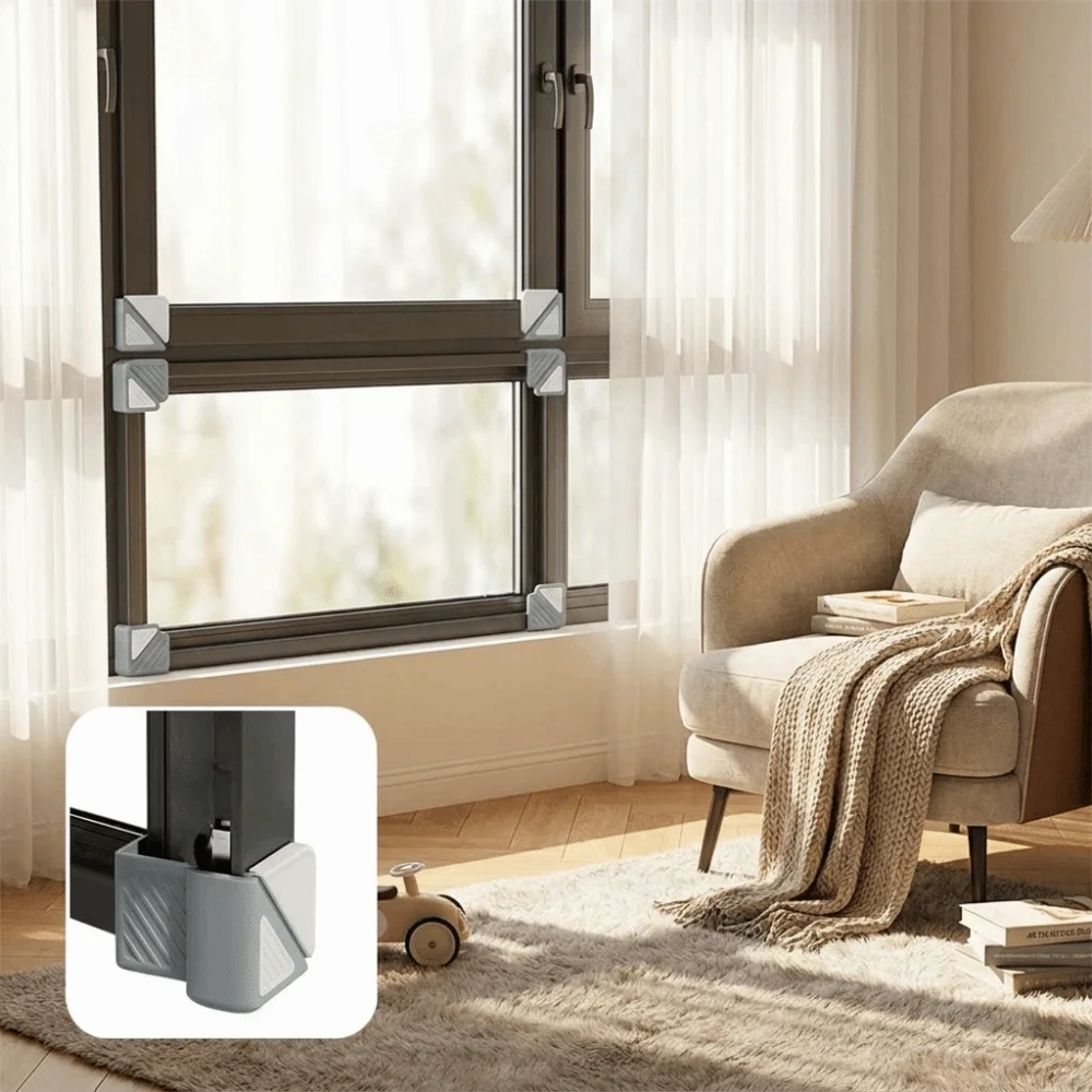 Soft Silicone Window Corner Protector Buffer Structure Comprehensive Wrap Impact Buffer Sharp Corner Cushion Corner Guard