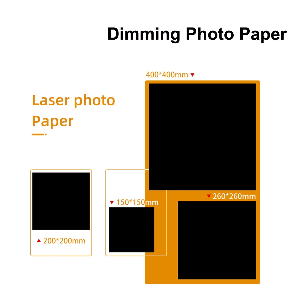 Laser marking machine double-sided black dimming  welding machine single-sided black and white dimming photoYAG spot test paper