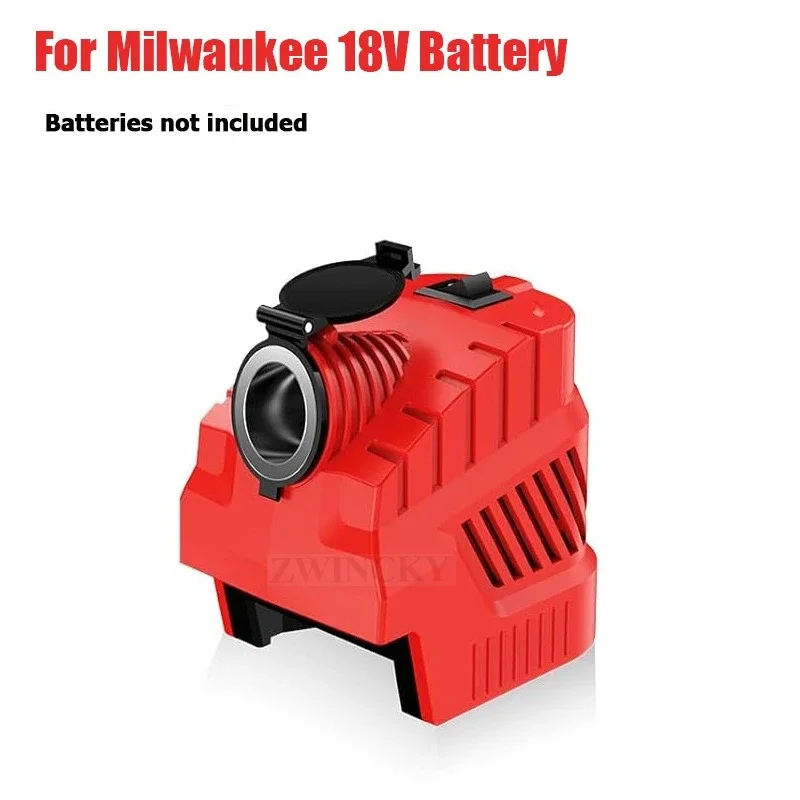 Zasilacz do lodówki samochodowej/pojazdowej do Milwaukee/Dewalt/Makita, konwerter DC 12V na 18V z interfejsem gniazda zapalniczki samochodowej. — 2