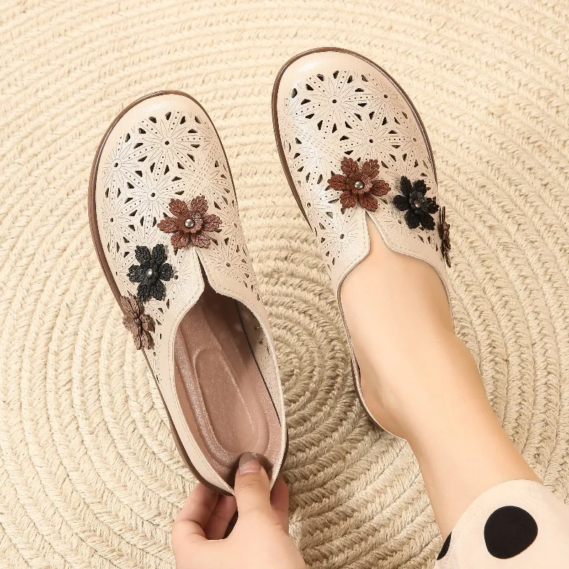 Summer Women Clogs Flower Garden Shoes Soft Non Slip Orthopedic Sandals Casual Outdoor Beach Slippers Lightweight Slip On Mule