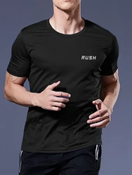 Men's sports short sleeve quick dry light exercise fitness sports T-shirt moisture wicks sweat shirt men's T-shirt