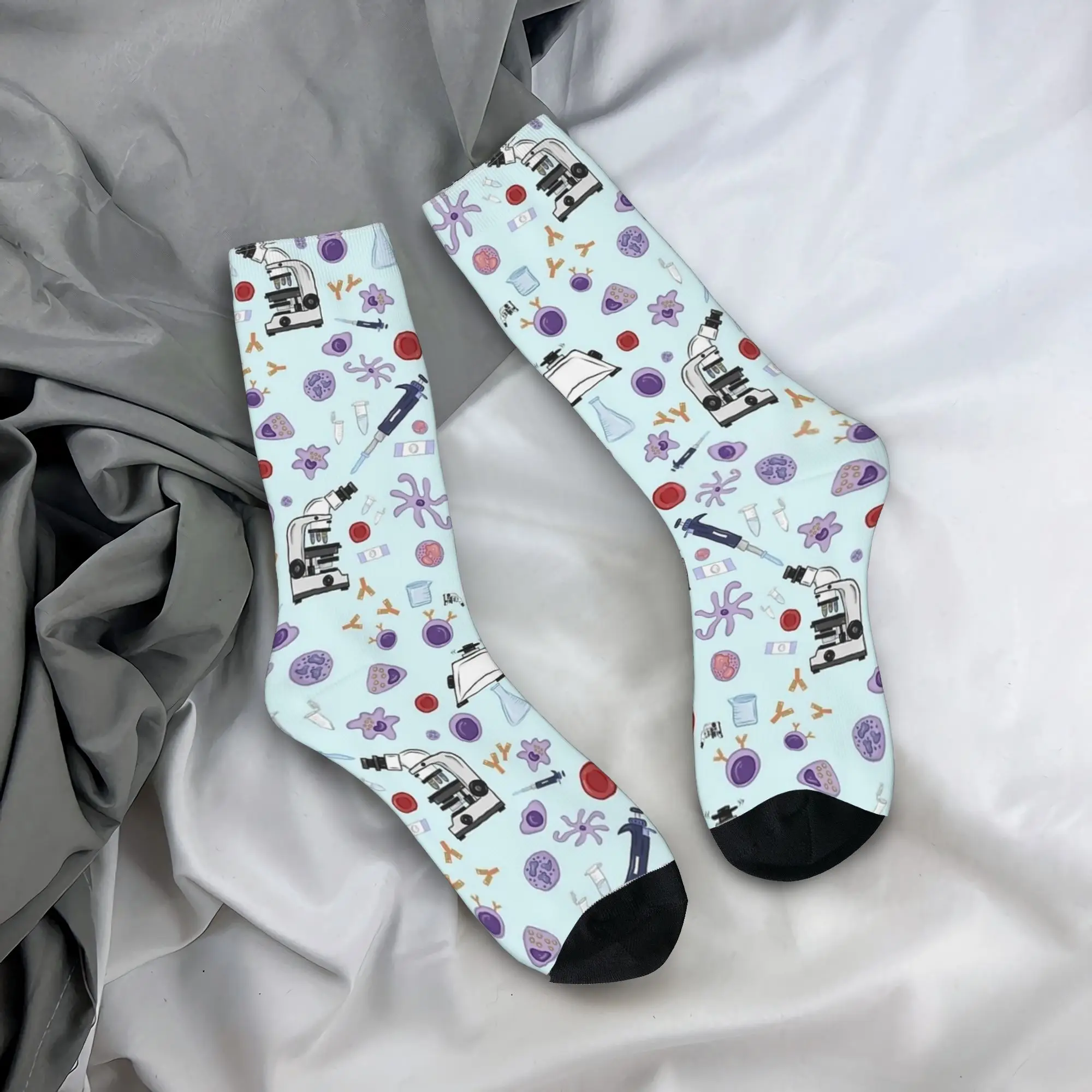 Science! Stockings  Funny Socks Men Breathable Socks Spring Outdoor Sports Graphic Anti Skid Socks Gift