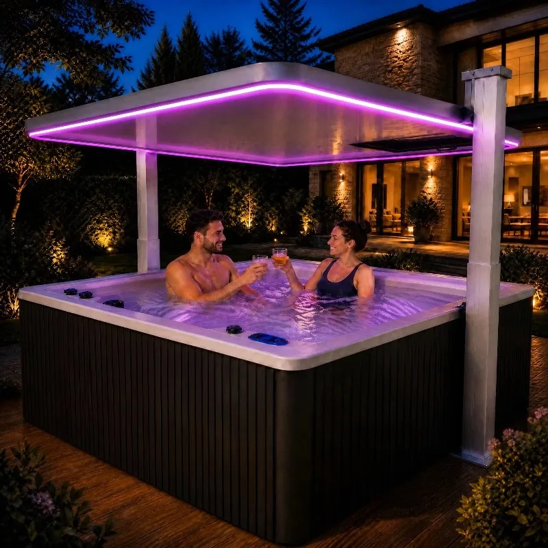 Factory Outdoor 5 Person Hottub Massage Jaccuzi Hottub Spa Hot Tub Jakuzi Big Balboa Tube Bath China Whirlpool Garden Pool Spas