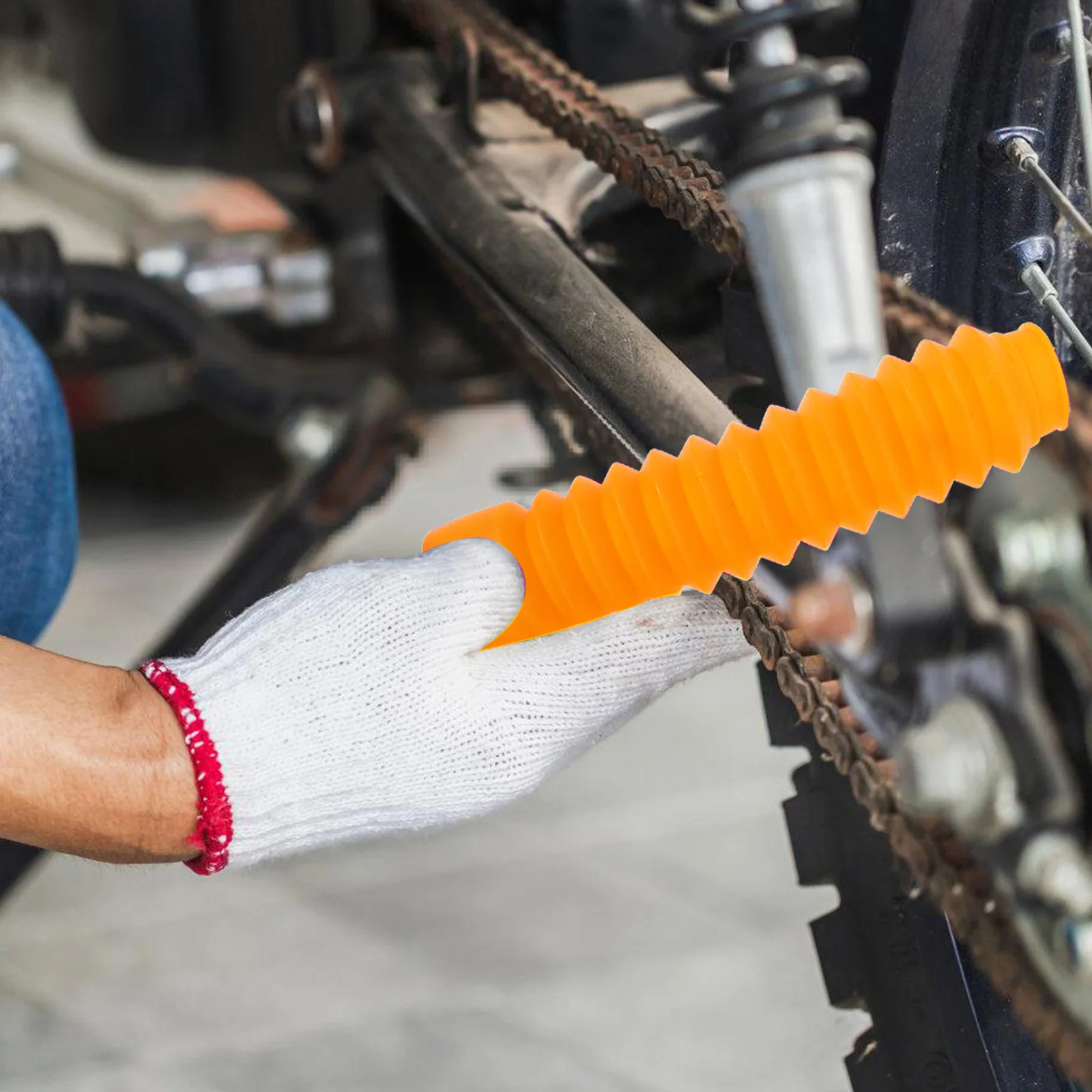 

Motorcycle Boot Universal Yellow Front Fork Protector Dust Cover For Scooter Dirt Bike Shock Absorber Guard Fork Gaiters