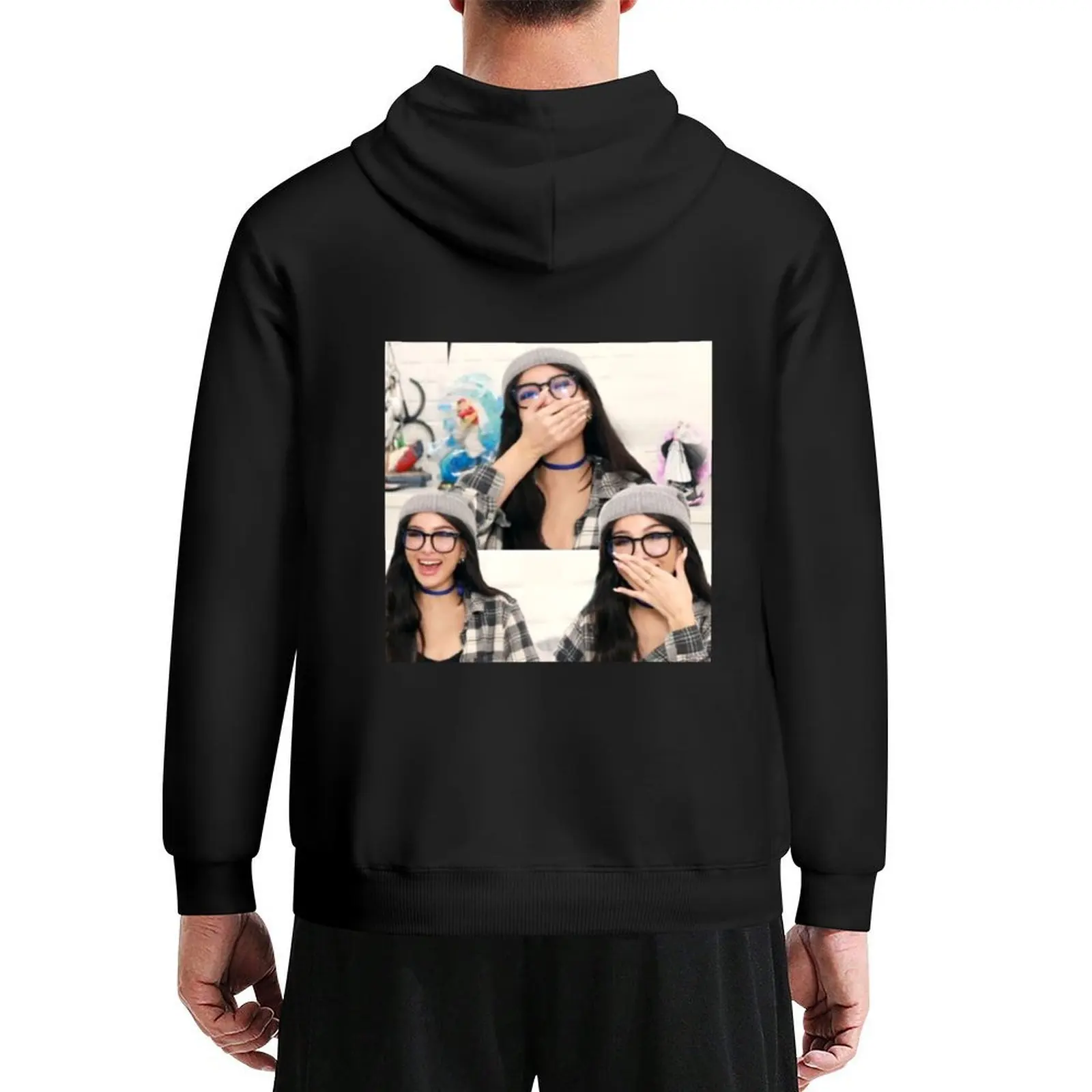 

Sssniperwolf laughing collage Hoodie hooded shirt fashion men blouse korean autumn clothes new in hoodies & sweat-shirt