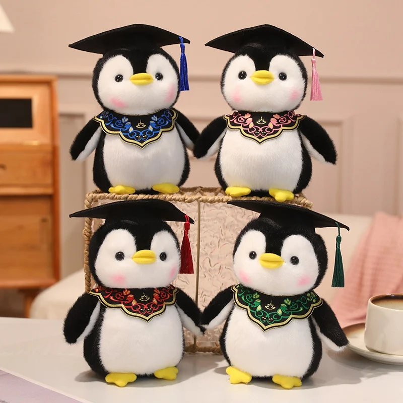 

Плюшевая игрушка-пингвин Кавайи Др. Пингвин, 22 см, для девочек и мальчиков, подарок на выпускной, мягкая мультяшная кукла-пингвин, милые плюшевые игрушки