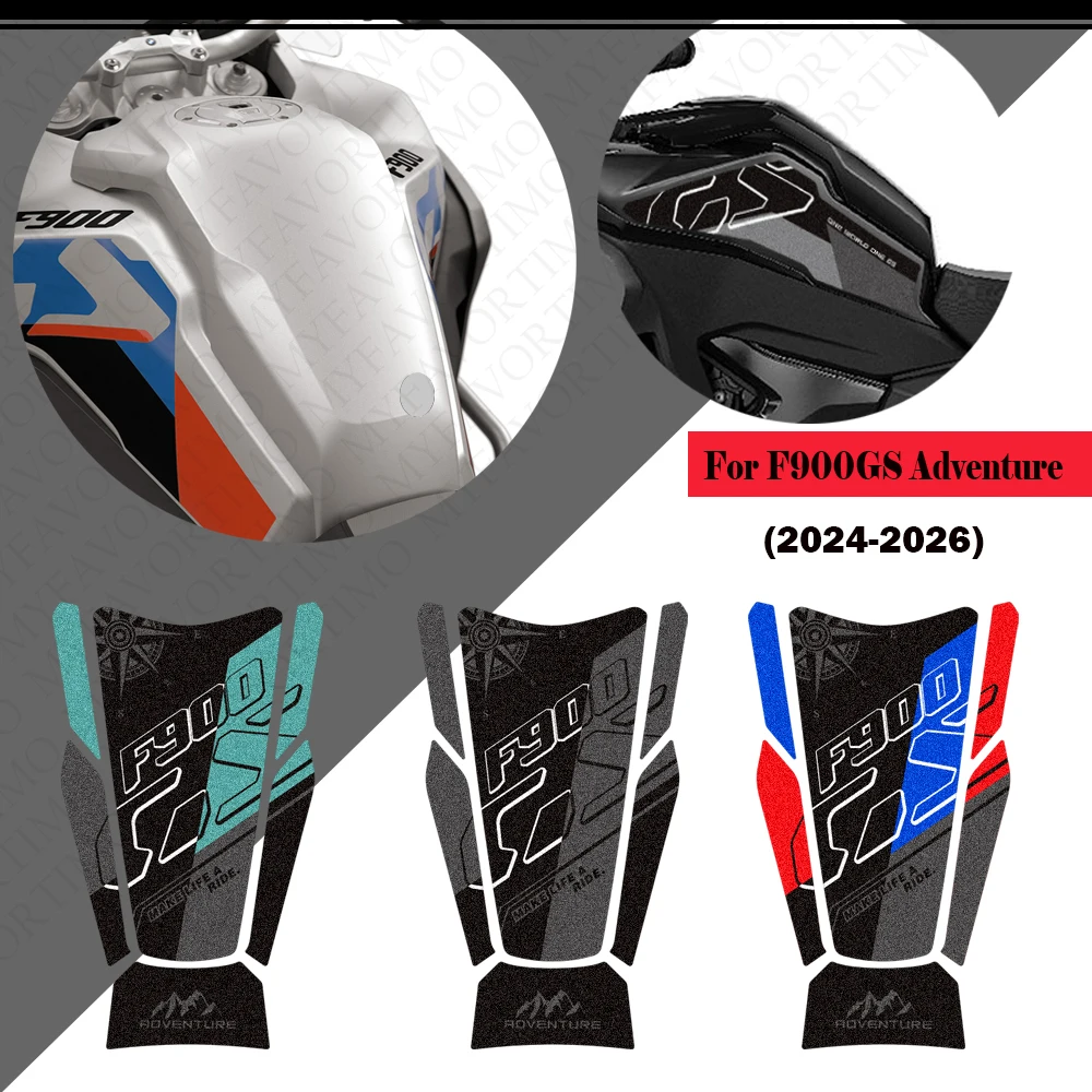 Motorcycle For F900GS F900 GS F 900 Adventure ADV Tank Pad Cap Grips Gas Fuel Knee Protector Stickers Decals 2024 2025 2026