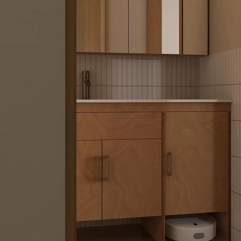 Bathroom Cabinet Imported Ocean Board Toilet Washbasin Washbasin Combination