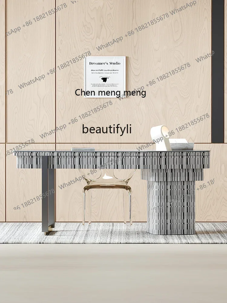 

K185 Art Desk Designer Light Luxury and Simplicity Modern Home Living Room Large Long Workbench Office Desk