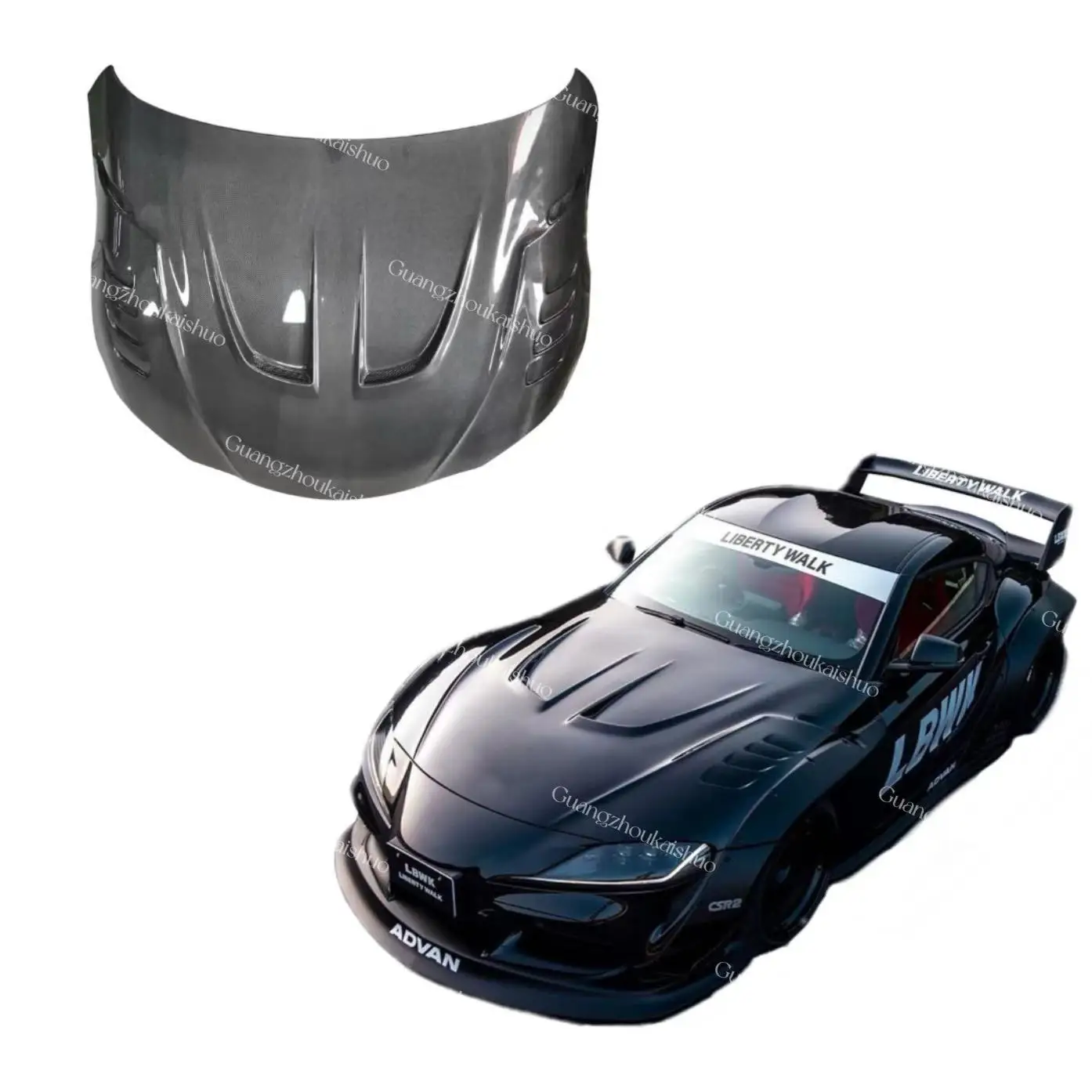 

Deren High Quality LB Style Carbon Fiber Engine Cover for Toyo Supra A90 Front Hood