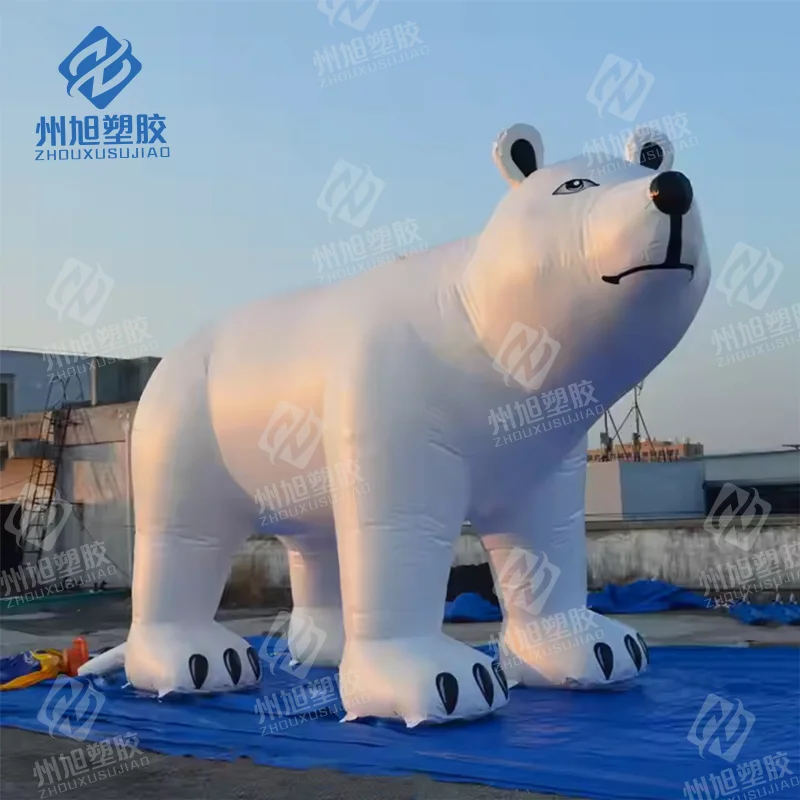 

Inflatable polar bear giant white animal bear for aquarim anniversary decoration