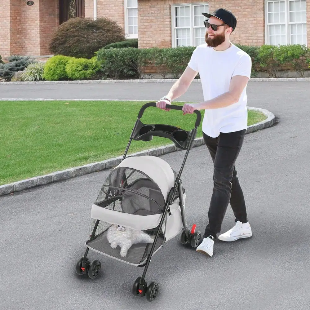 

Pet Cart For Small To Medium Dogs And Cats, Foldable Pet Travel Cart, Foldable Pet Cart