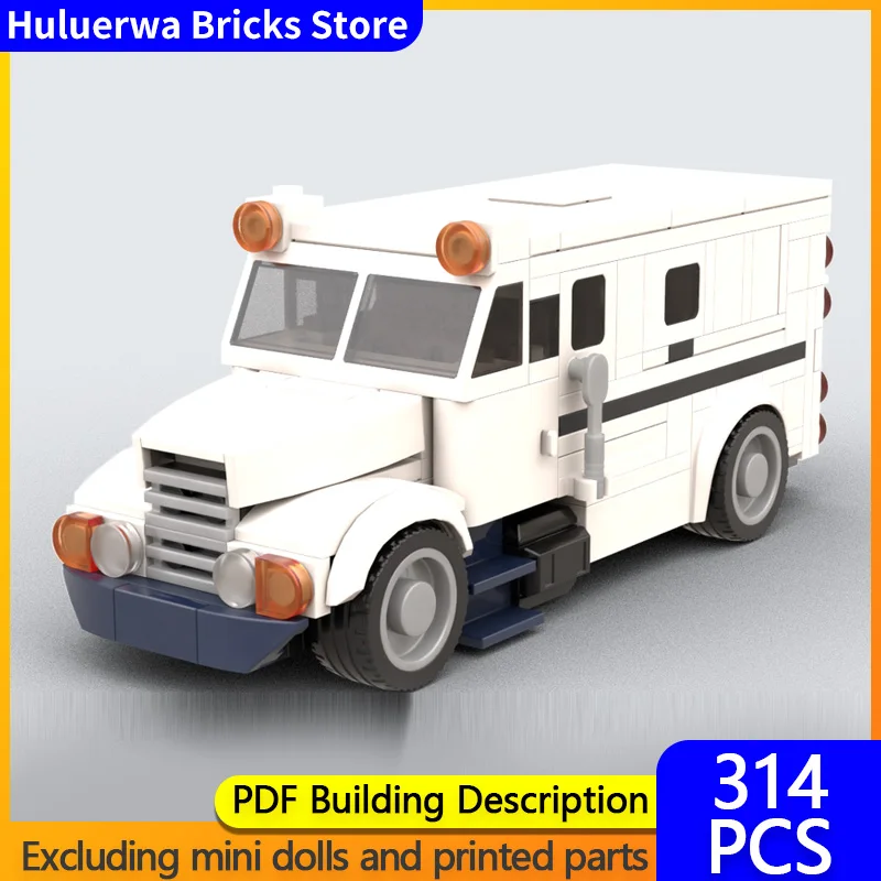 

Speed Racing Car Model MOC Building Bricks Bank Transport Truck Modular Technology Children Holiday Gifts Assemble Toys Suit