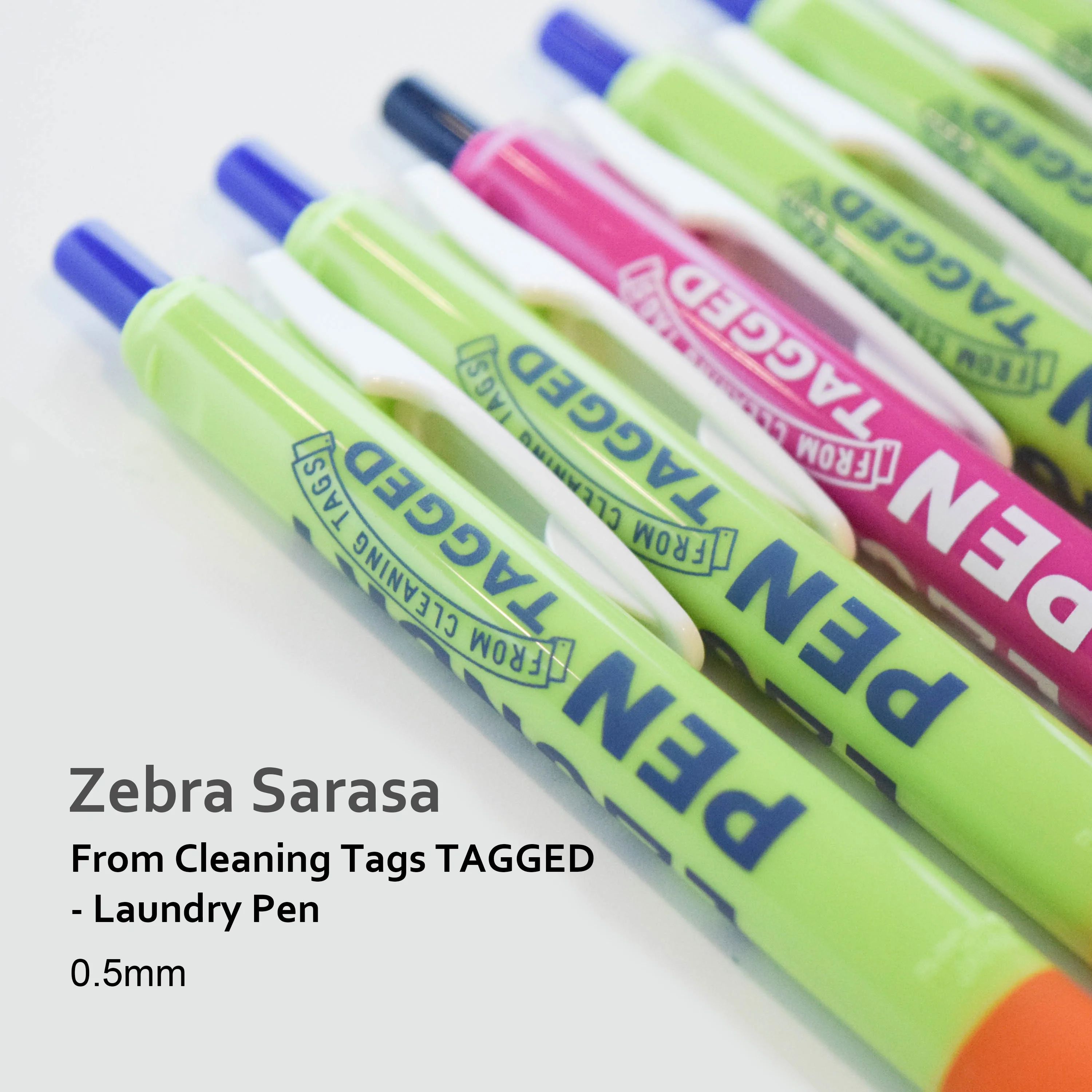 

Zebra Sarasa × TAGGED Dry Cleaner 0.5mm Gel Pen Smooth, washable, and vibrant. Perfect for everyday use and exams