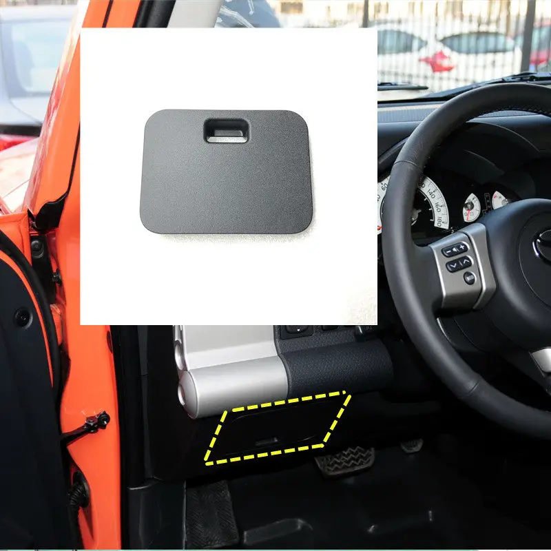 

Для Toyota FJ Cruiser 2007–2020: Нижняя левая центральная консоль, крышка блока предохранителей, декоративная накладка на предохранительный отсек