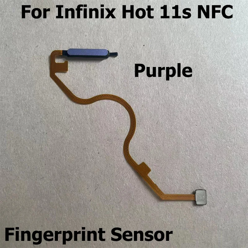 Fingerprint Sensor Home Button Menu Touch ID Scanner Ribbon Connector For Infinix Hot 11s NFC X6812 X6812B Flex Cable