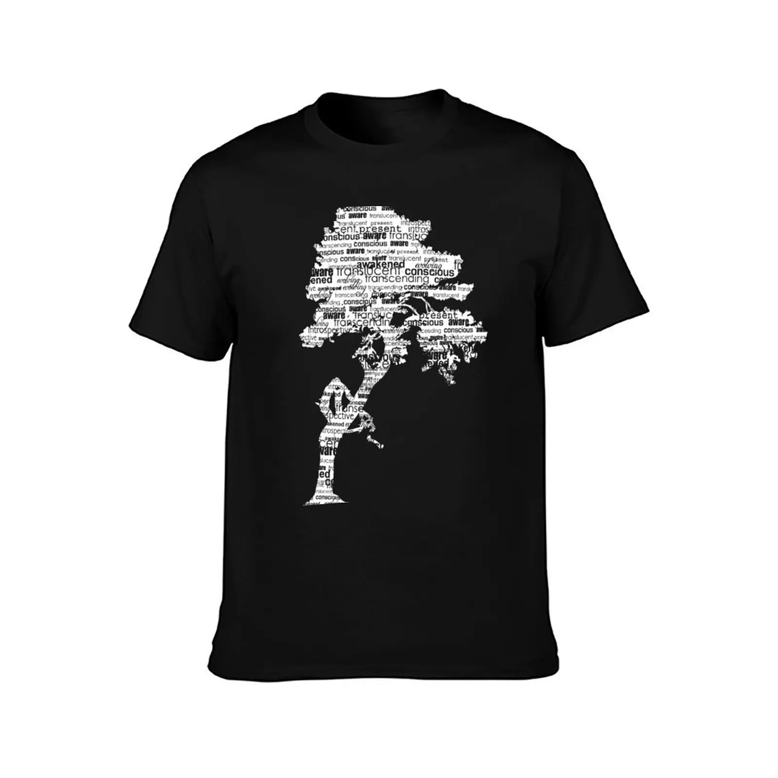 The Bodhi Tree of Awareness (White Version) T-Shirt man t shirts for men casual T-Shirt
