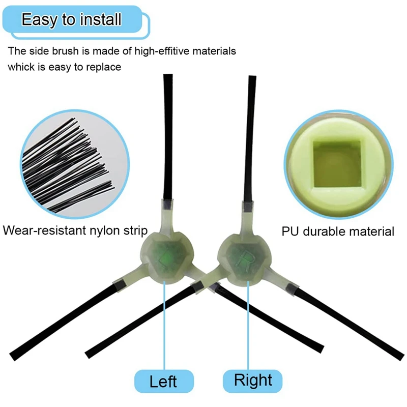 Brosse latérale et filtre HEPA pour Lefant M210 M210S M210B M213, pièces de rechange, accessoires pour aspirateur robot