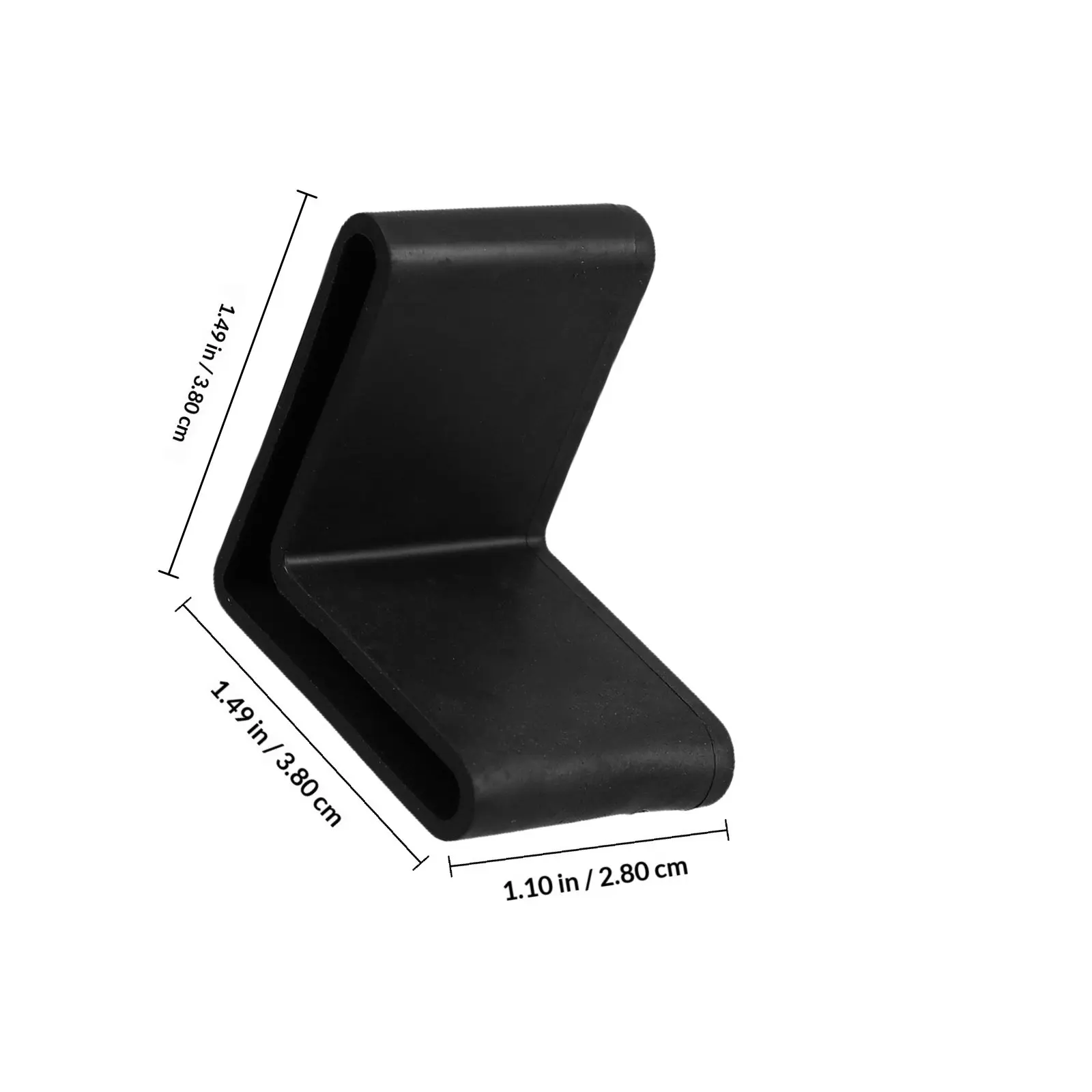 20Pcs PVC Angle Iron Caps L Shaped Black Furniture Protection Bed Frame Shelf Rack End Covers Floor Protectors view 4