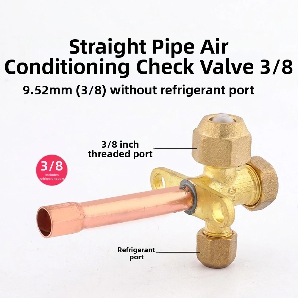 Brass Air Conditioner Stop Valve for For split System AC Outdoor Indoor Unit Connection Coolant Circuit Control