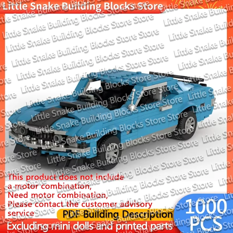 QWERT Speed Racing Car Model MOC Building Bricks Fastback Sports Car Modular Technology Gifts Holiday Assemble Children Toy Suit