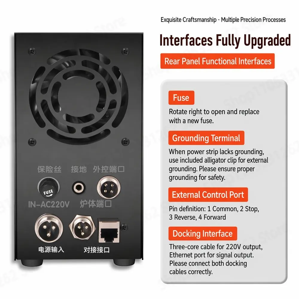 Benchtop Selective Solder System 1500W 5KG PCB Rework Station Lead-Free Solder Fountain PID Temp Control Through-Hole
