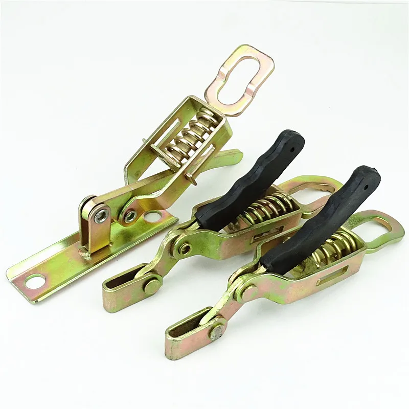 2 pieces Spring lock, pickup truck compartment lock, electric three-wheel box cargo door handle hook