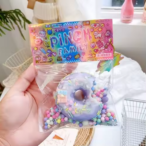Taba Squishy Cake Doughnut Stress Relief Toy, Extra Large Sensory Fidget Toys for Kids Adults Anxiety Relaxation Squeeze Gift - Image 6