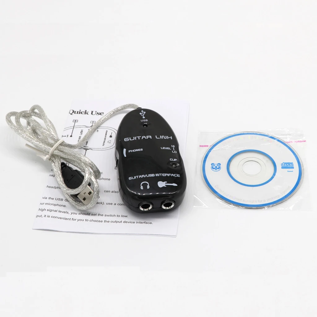 Guitar to Usb Interface Link Playback Function for Electric Guitar Case Digital Battery Music Recording