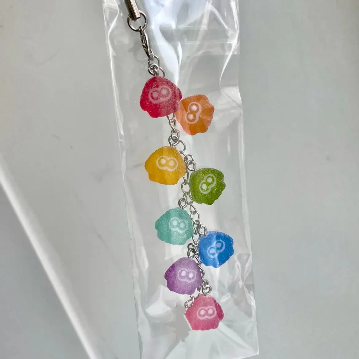 LLavero de Anime para mujer, llavero acrílico Splatoon, llavero de caramelo para hombre, colgante divertido, accesorios de adorno, regalo para Amiga