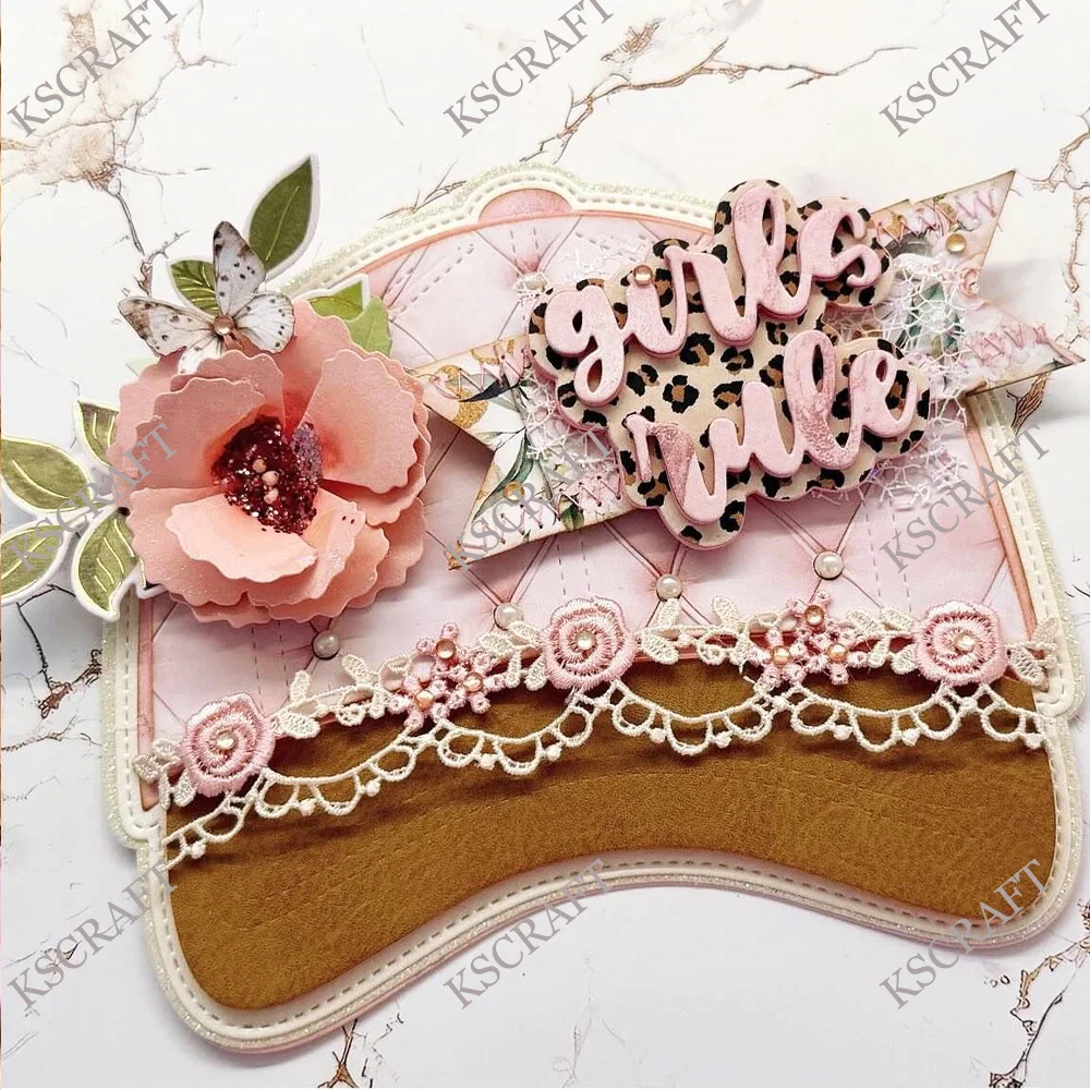 KSCRAFT Cap Mini Album Cutting Dies Stencils for DIY Scrapbooking Decorative Embossing DIY Paper Cards
