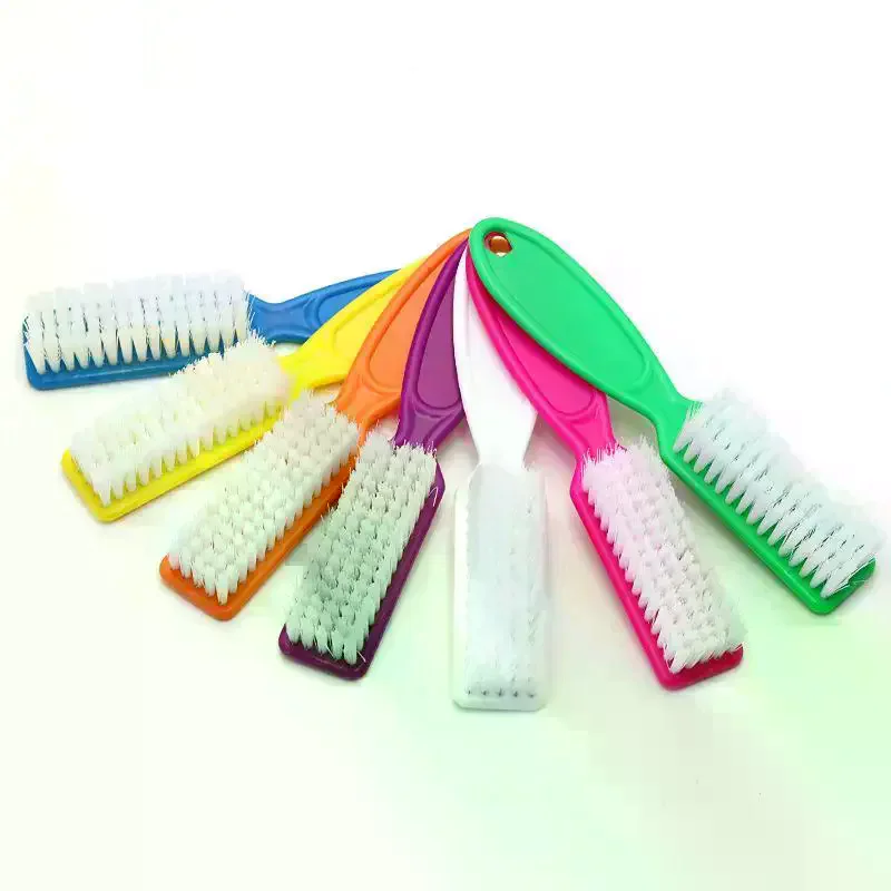 Hard Cleaner Horn Nail Brushes Multicolor Art Manicure Pedicure Remove Dust Plastic Salon