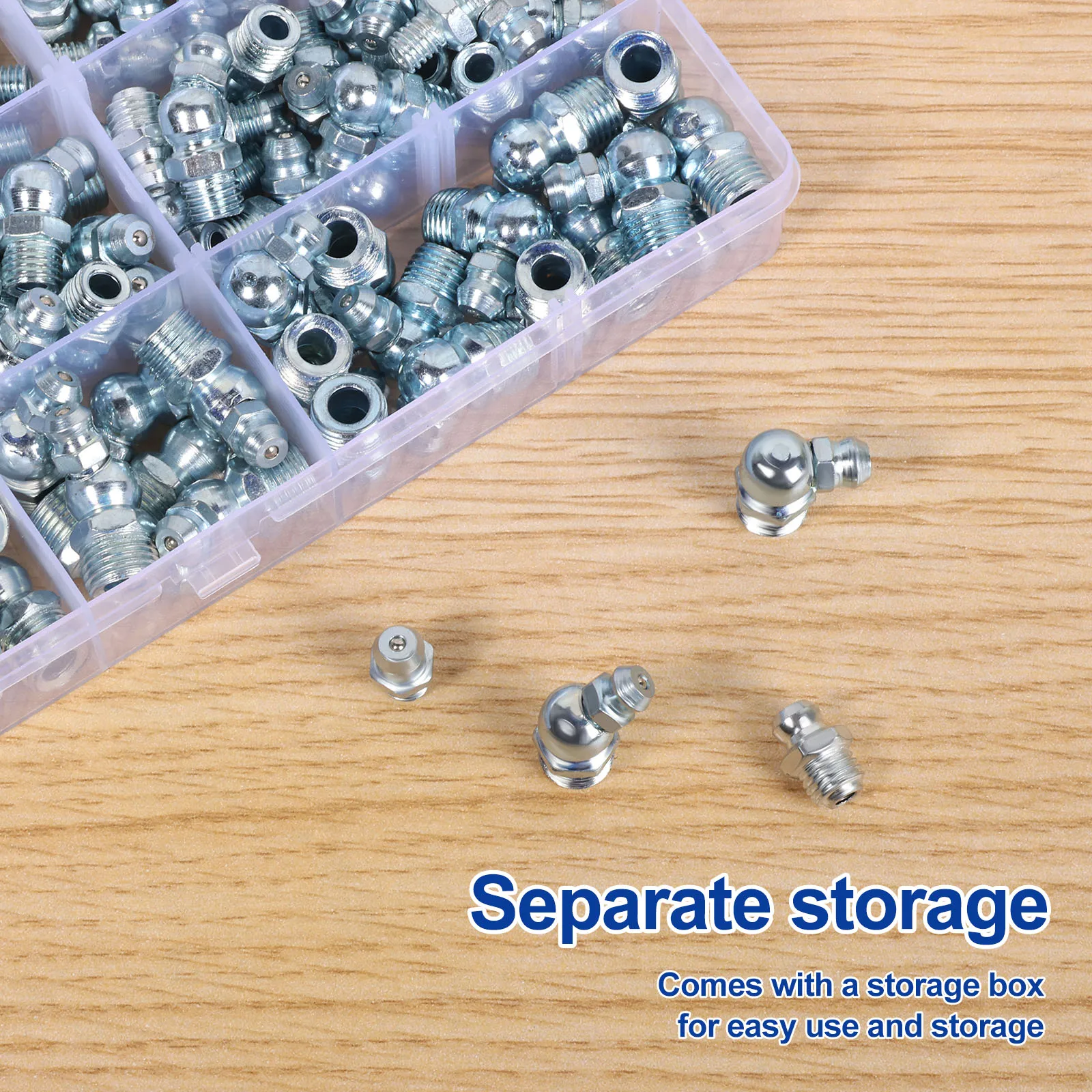 165/90 قطعة SAE وتركيبات الشحوم المترية تشكيلة NPT 1/4 "1/8" M6 M8 M10 طقم تركيبات الشحوم مستقيم 45 90 درجة الشحوم بندقية F