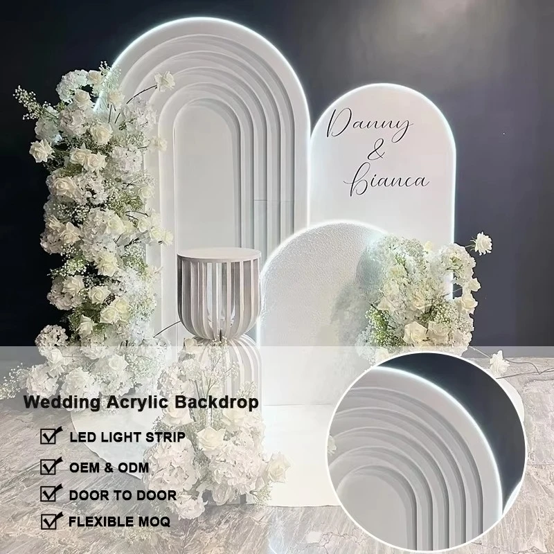 Party Baby Shower Background Panel Glow Decorative Acrylic Wedding Arch