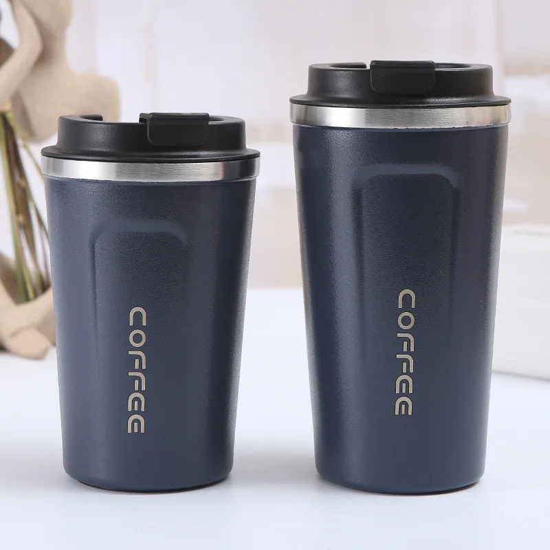 500ml Stainless Steel Coffee Cup Travel Thermal Mug Leak-Proof Thermos Bottle Tea Coffee Mug Vacuum Flask Insulated Cups