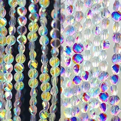 100PCS 6/7MM Colorful Faceted Twisted Glass Crystal Beads for Jewelry Making Bracelet Necklace Earrings DIY Accessories Beads