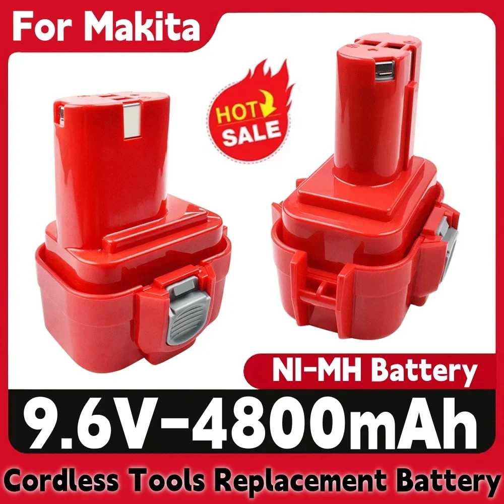 

4800mAh For 9.6V Makita PA09 9120 9134 9135 9135A 9102 6207D 6222D 6261D 6207D 192595-8 192596-6 Power Tool Batteries