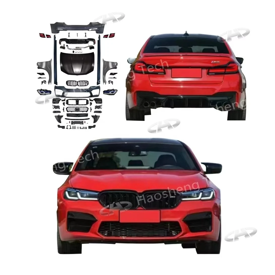 

M5 Body Kit for 5 Series F10 F18 Modified to G30 G38 M5 Body Kit Car Bumper Grille Side Skirts Parts