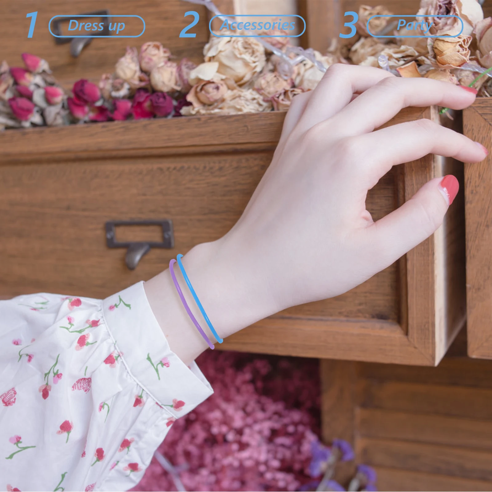 

10 Pcs Bracelets Luminous Silicone Glow Dark Glow-in-the-dark Trinkets Shine Bands Miss