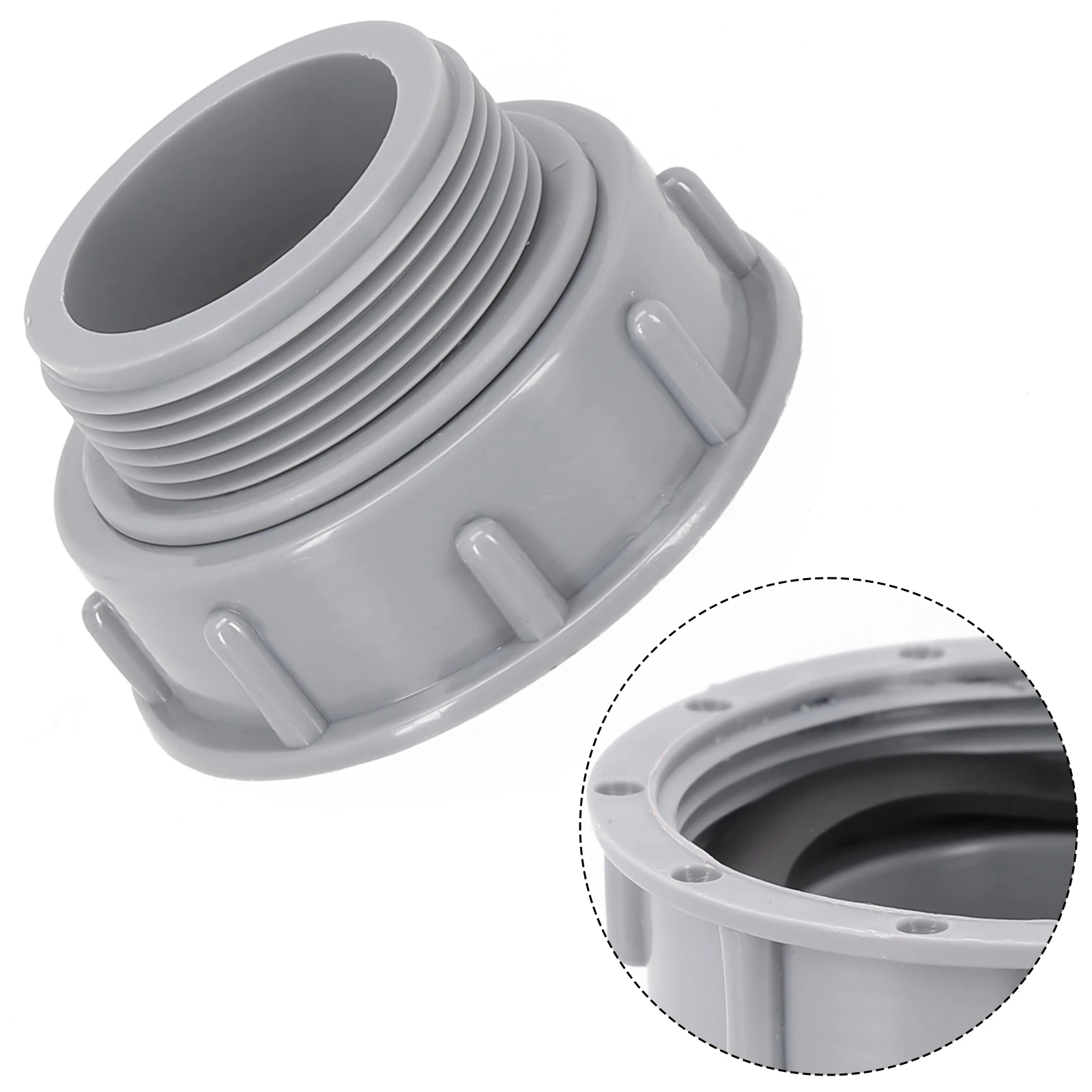 Threaded Hose Connector Adapter for Kitchen Sink Drain Pipe Joint Plastic Reducer Compatible with Standard Garden Hose