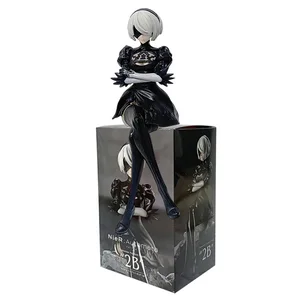 15 cm de anime original Sega Nier: autómata ver1.1a 2b Yorha No. 2 Tipo B Figura Chokonosa Premium Modelo PVC Toys coleccionables 8 Mejores ventas Figura de miku Bunny - №6